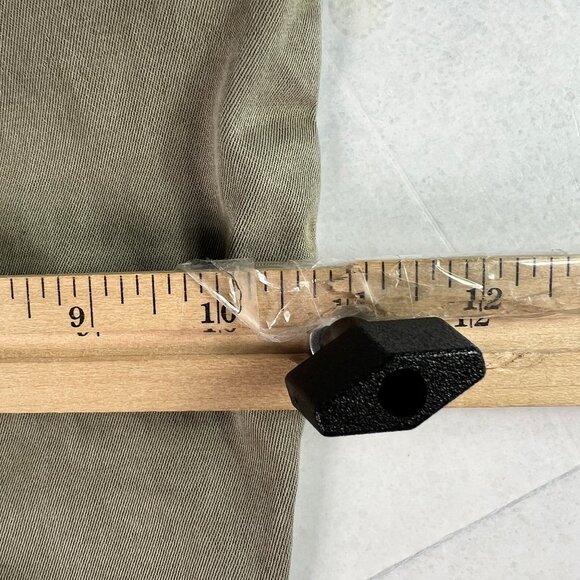 Joie Pants Women's 32x26* High Rise Front Seam Crop Green Stretch Chinos Tag L - Picture 14 of 16